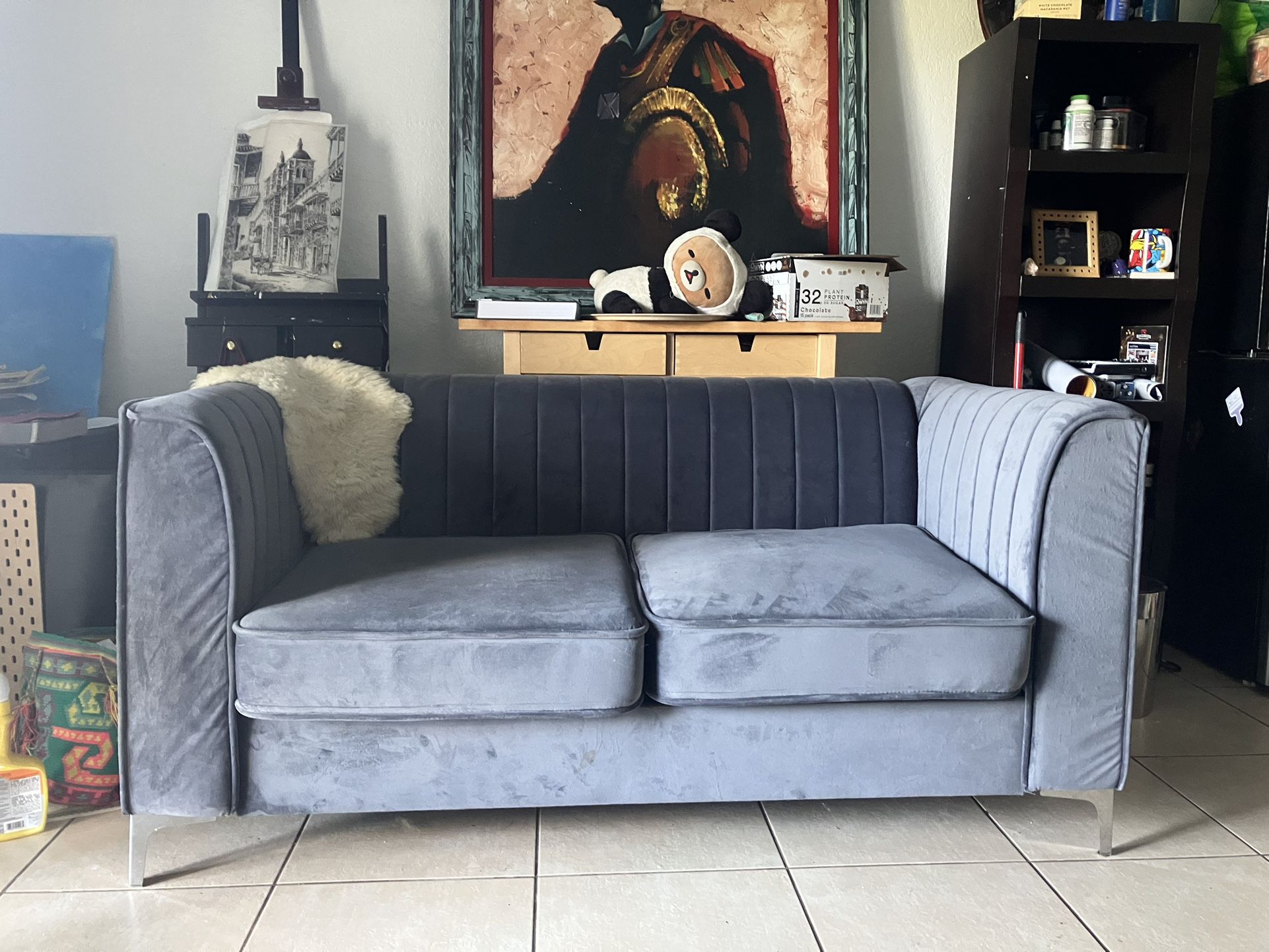 Modern Velvet Couch