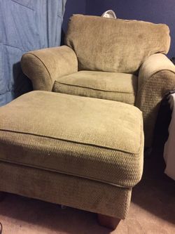 Sofa chair and ottoman for sale great condition