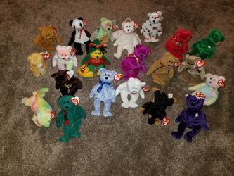 Ty original beanie babies bears