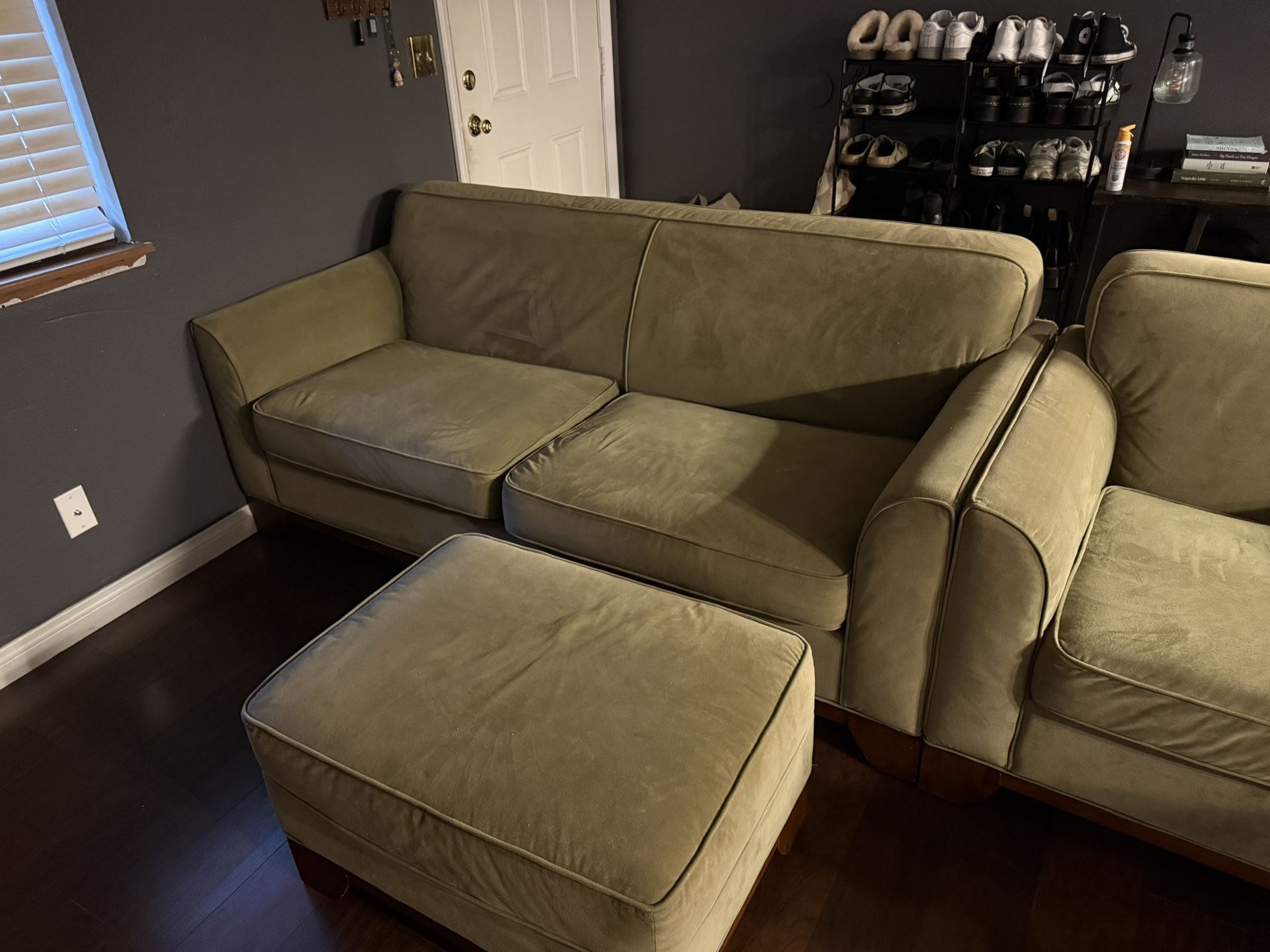 SOFA WITH OTTOMAN AND CHAIR SECTIONAL