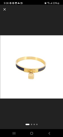 Hermes Blue Bracelet With Charm 