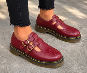 Dr. Martens Burgundy Mary Jane Shoes – Women’s Size 8