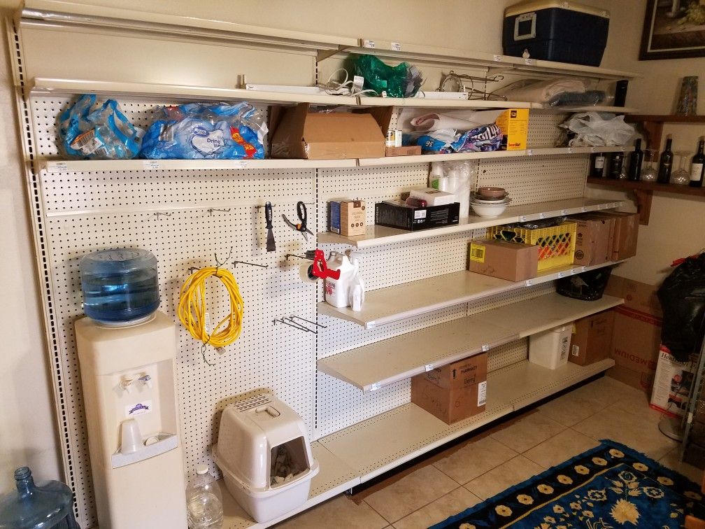 Wall Shelving Commercial Storage Shelves Tools Garage for Sale in Las
