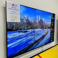 LG 65” NANO CELL 4K SMART TV - 120HZ HDMI 2.1 - AMAZING COLORS - SUPER THIN! $50 DOWN TAKE IT HOME