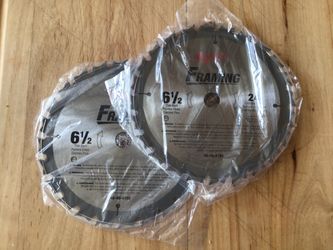 2 Milwaukee 6-1/2” Carbide Saw Blades. Brand NEW.