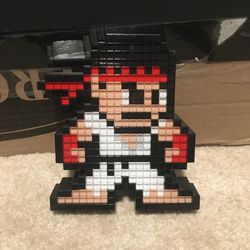 Pixel  street fighter ryu figure