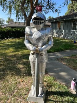 Antique metal knight