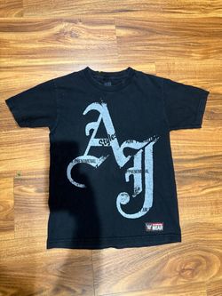 WWE Authentic Wear AJ Styles "I Am Phenomenal" Black T-Shirt Size M