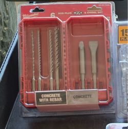 Different prices Milwaukee 6-Piece SDS Plus MX4 Drill & Chisel Set