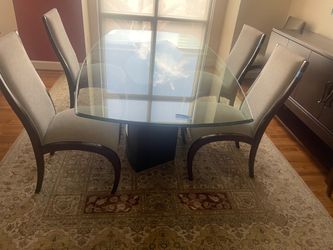 Dining table and chairs