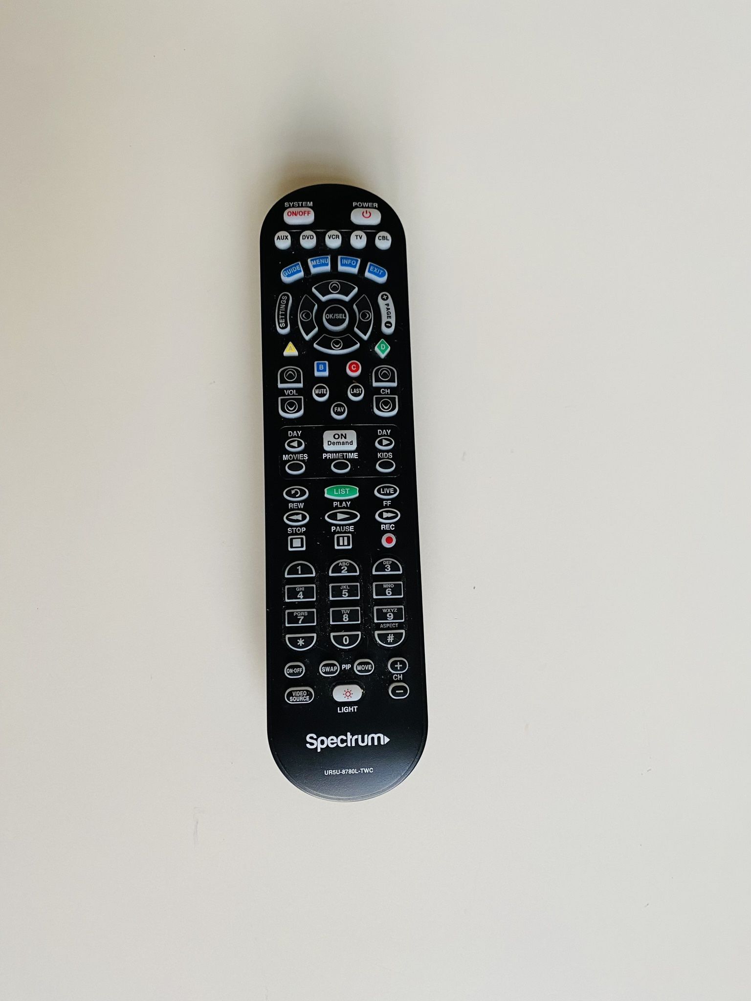 Spectrum Universal Remote Control. New.