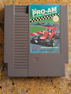 RC Pro-Am NES Nintendo game cartridge