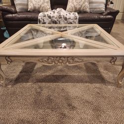 Vintage Matching Coffee Table And Sofa Table 