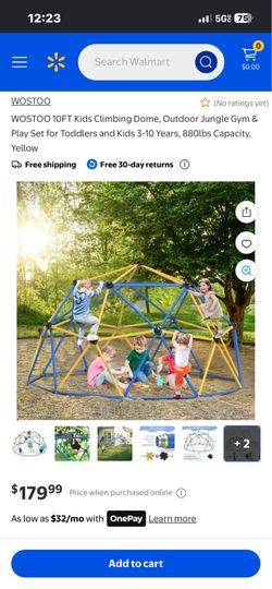 10FT Climbing Dome Jungle Gym  w a