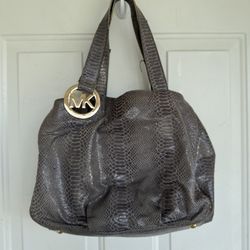 Michael Kors Fulton East West Python Hobo Bag