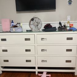 White Pottery Barn Dresser 