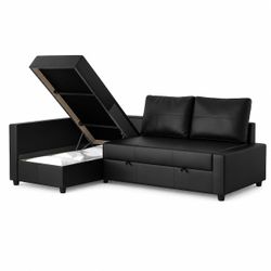 Black Ikea Friheten couch
