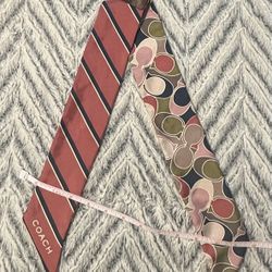 Coach Silk Skinny Scarf
