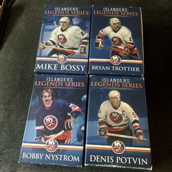New York Islanders Legends Series Lot Of 4 Unopened New Mike Bossy Potvin More