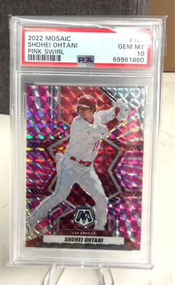 🔥2022 Panini Mosaic - Shohei Ohtani #164 Pink swirl 🥎11/12 low pop 🔥