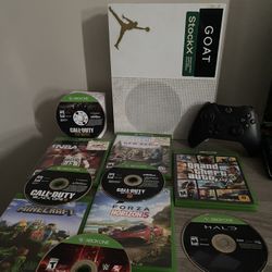 Xbox one with games and controller 