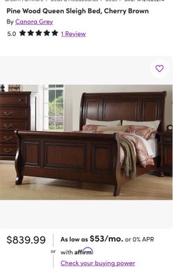 Queen sigh bed