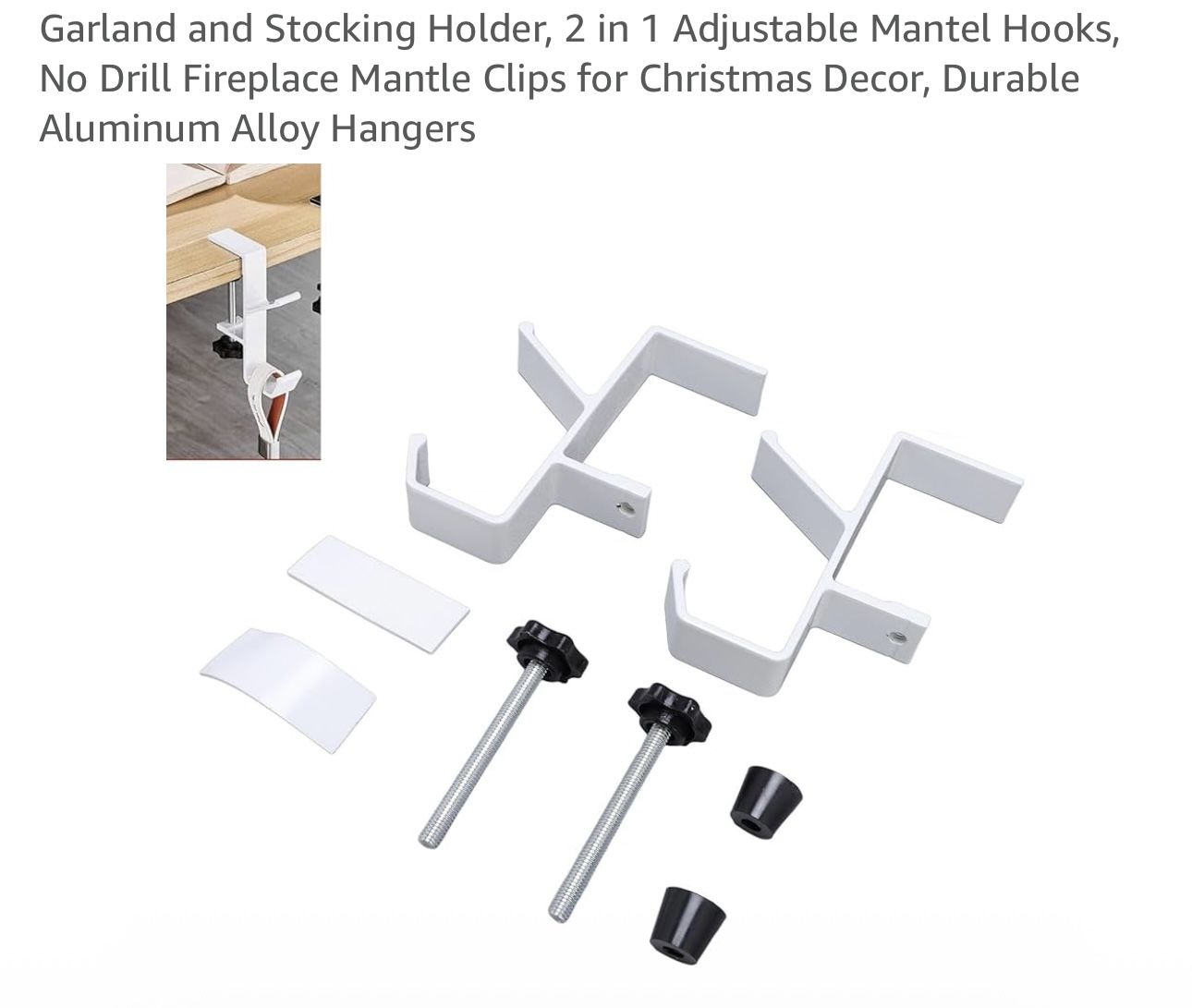 PRETYZOOM 4pcs Table Bag Hook Desk Bag Holder Multi-Function Hooks for Hanging Handbags and Purses