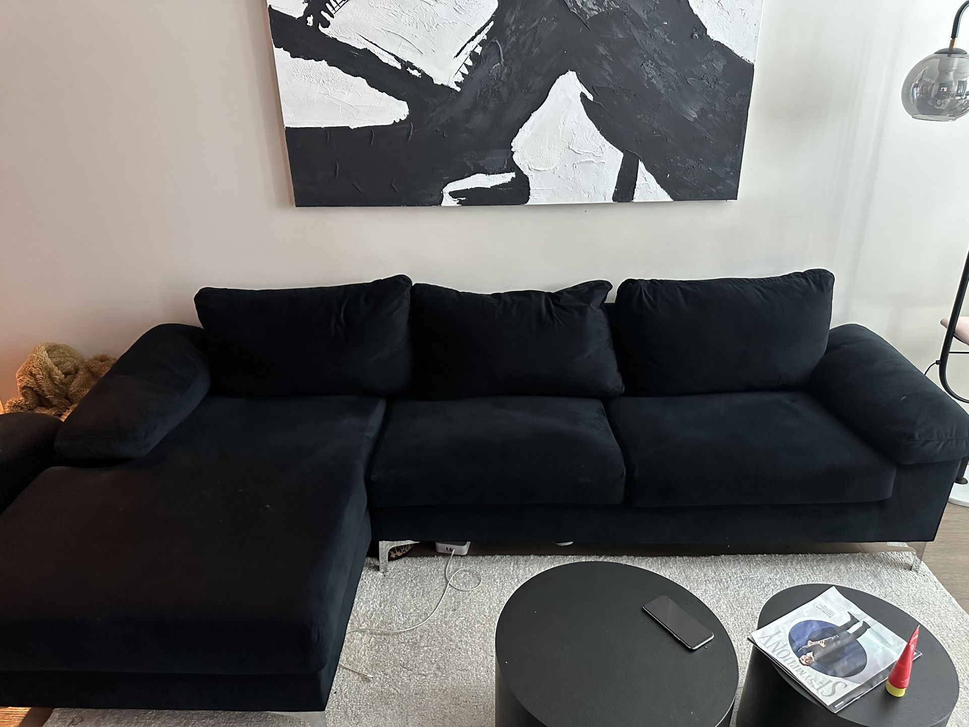 Black Sectional Couch