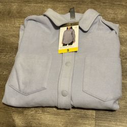 New Cozy Warm Fleece Shirt Jacket Size Small  