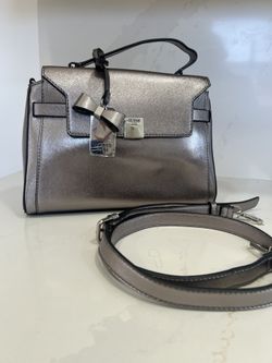 Guess Metallic Gray Bag