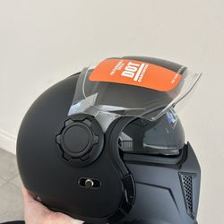 TRIANGLE Full Face Motorcycle Helmets,Off-Road Motocross Helmet for Men & Women,Dual Visor with Internal Tinted Sunshield,Open Face 3/4 Adult Racing H