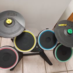 Harmonix Rock Band 2 Wireless Drum Set NWDMS2 Nintendo Wii Untested Parts Read