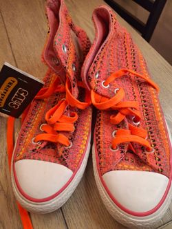 Girls Size 5.5 Converse Chuck 70 High Top "Culture Weave" sneakers