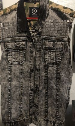 LRG Denim Camo Vest
