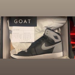 (US 7Y) Air Jordan 1 Retro High OG GS Black/Soft Grey