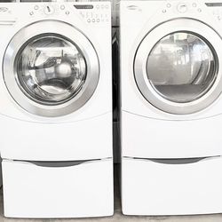 Whirlpool Front Load Washer & Gas Dryer Set