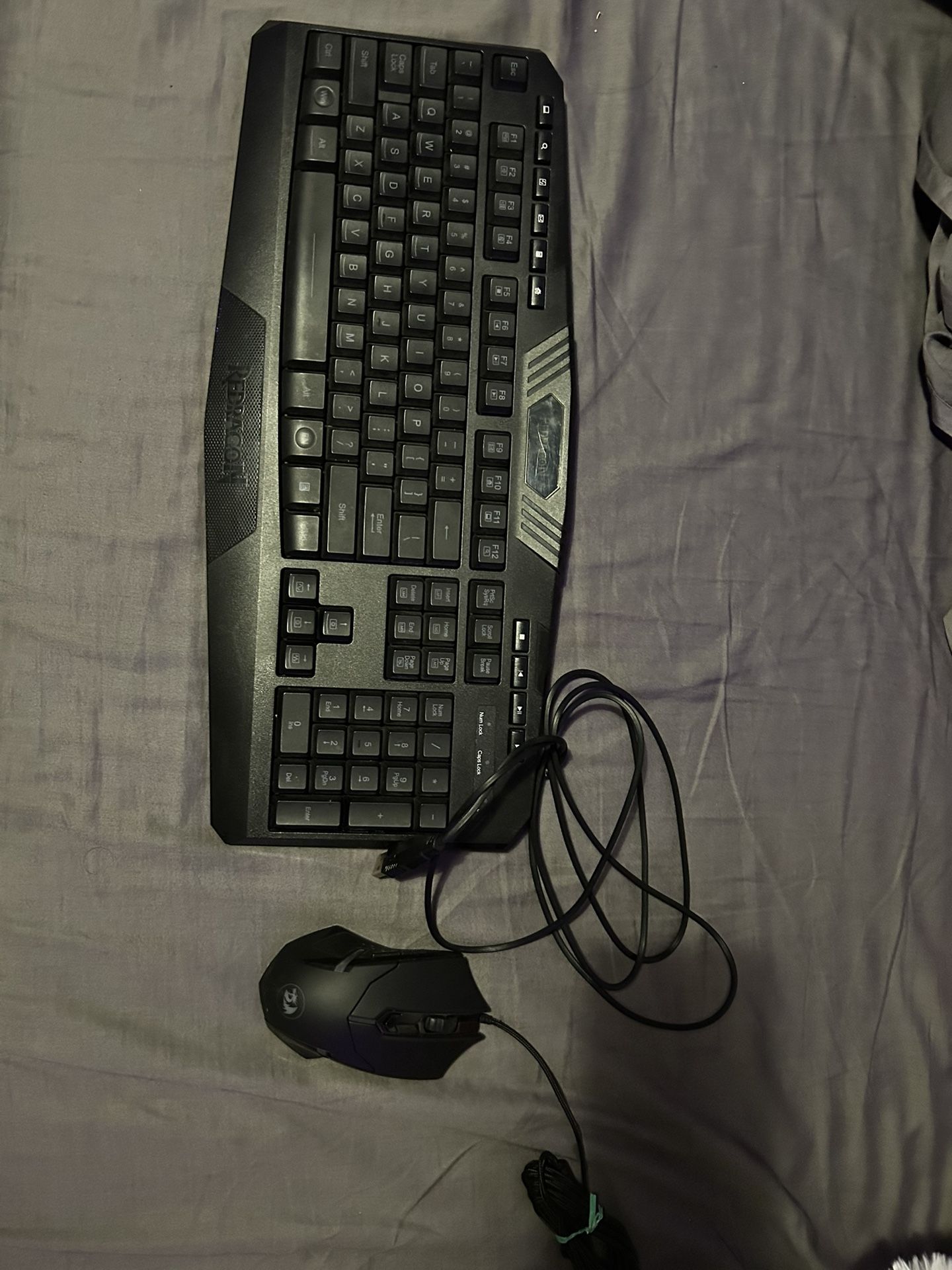 Red Dragon Mouse And Keyboard