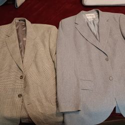 2 100% Silk Blazers. Norm Thompson.