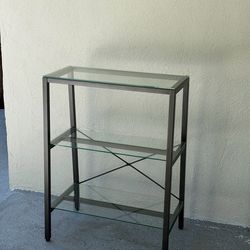 CB2 Dwight Glass & Metal Bookcase