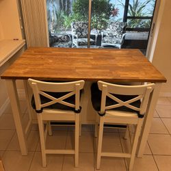 High Table/Island with 2 Chairs