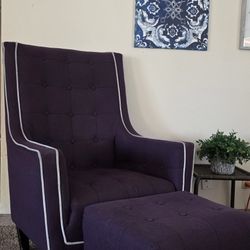 Ophelia Set of Accent Chair & Ottoman 