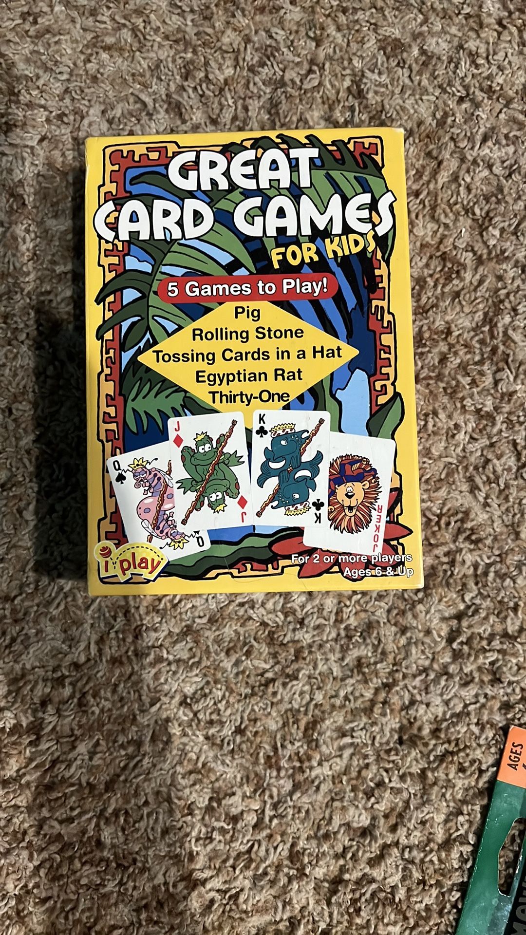 International Playthings Great Card Games For Kids Cards 5 Games Complete