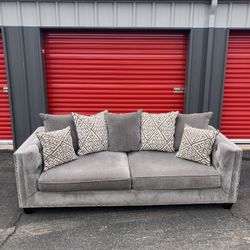 Luxury Gray Sofa - Delivery 