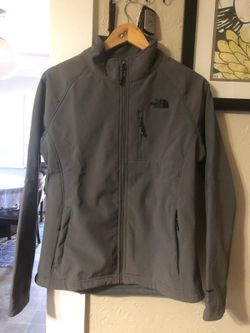 New women grey the north face apex bionic soft shell jackets