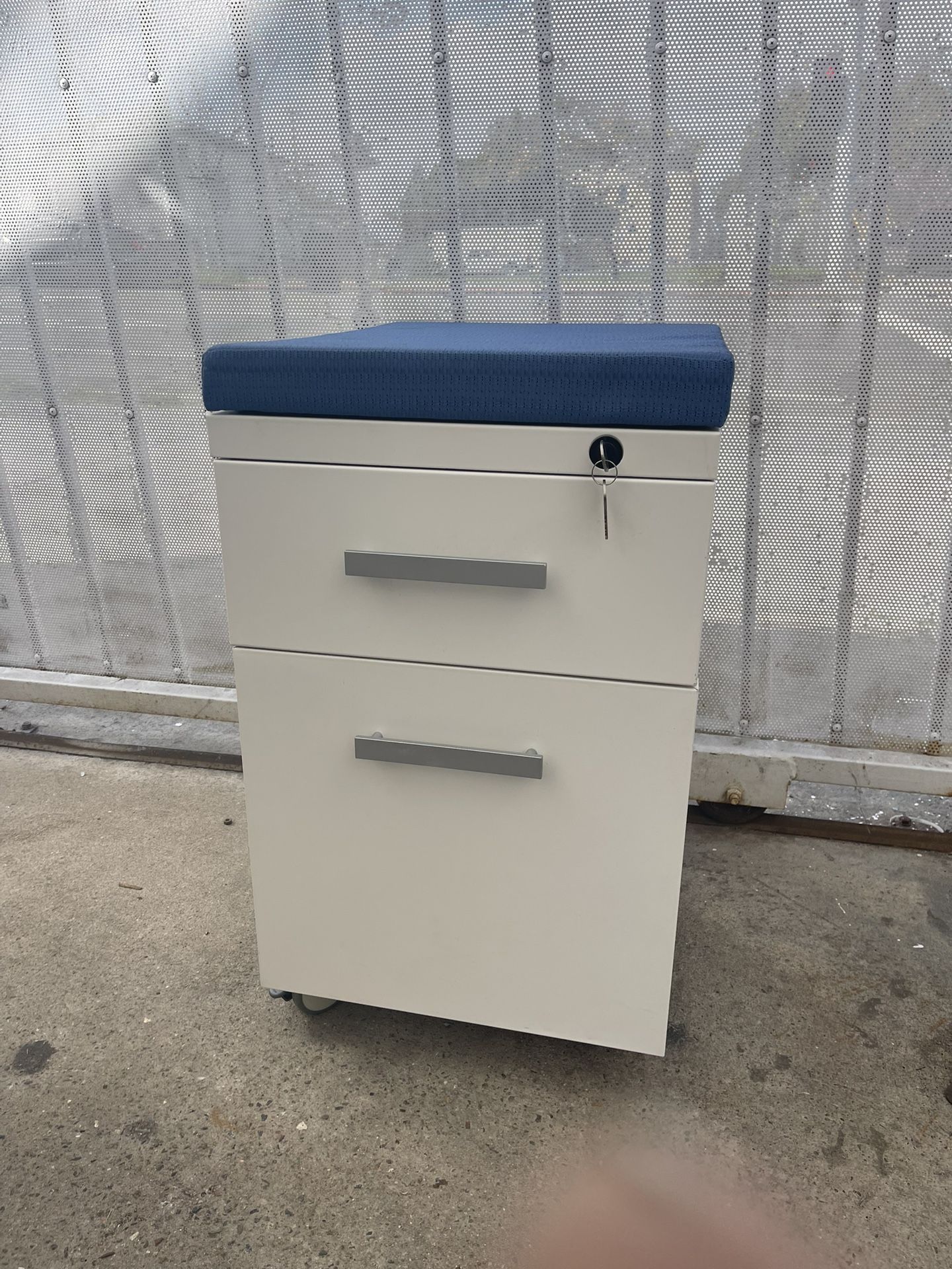 File Cabinet With Cushion On The Top