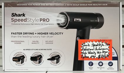 Shark SpeedStyle Pro Professional Performance High Velocity Hair Dryer System New 