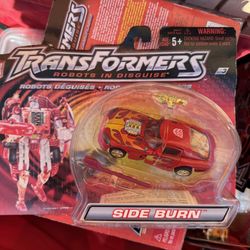 Transformers 2001 Side Burn Red.