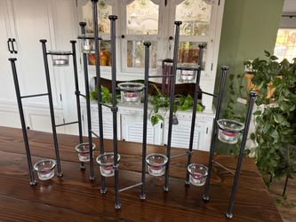 Tea light candle holder. Holds 10 tea lights