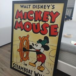Walt Disney Mickey Mouse Steamboat Willie Frame