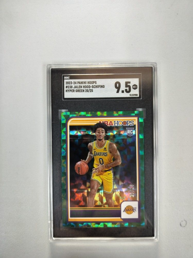 2023-24 Panini Hoops Jalen Hood-Schfino Rookie Hyper Green /25 